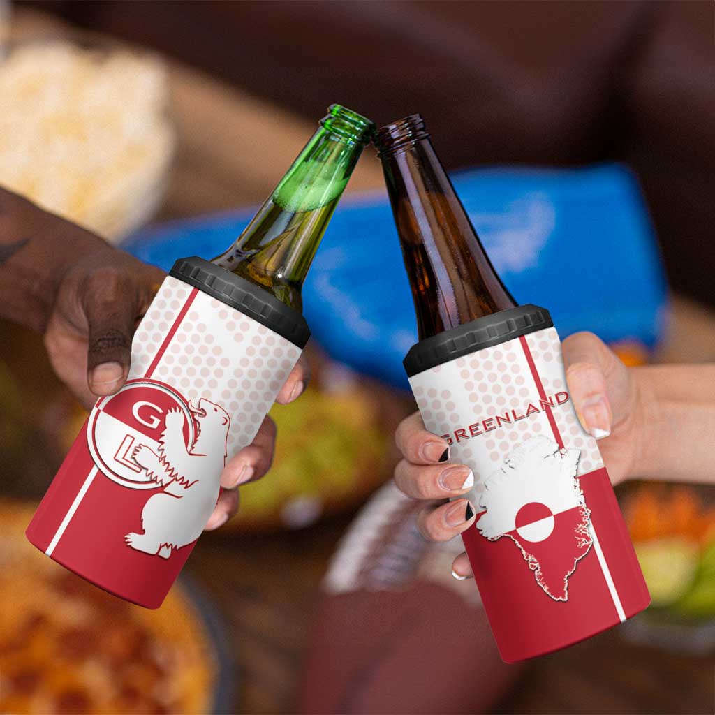 Greenland 4 in 1 Can Cooler Tumbler Coat Of Arms Unique Style