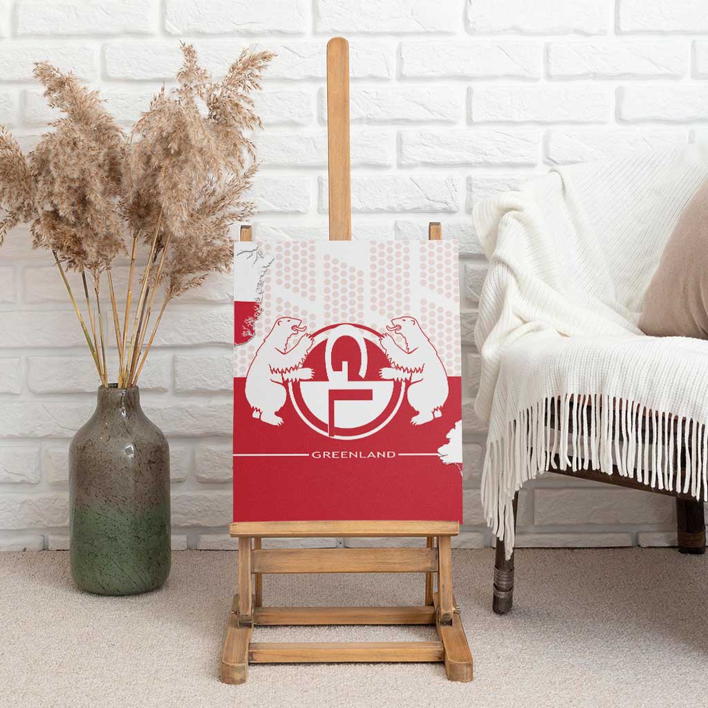 Greenland Canvas Wall Art Coat Of Arms Unique Style
