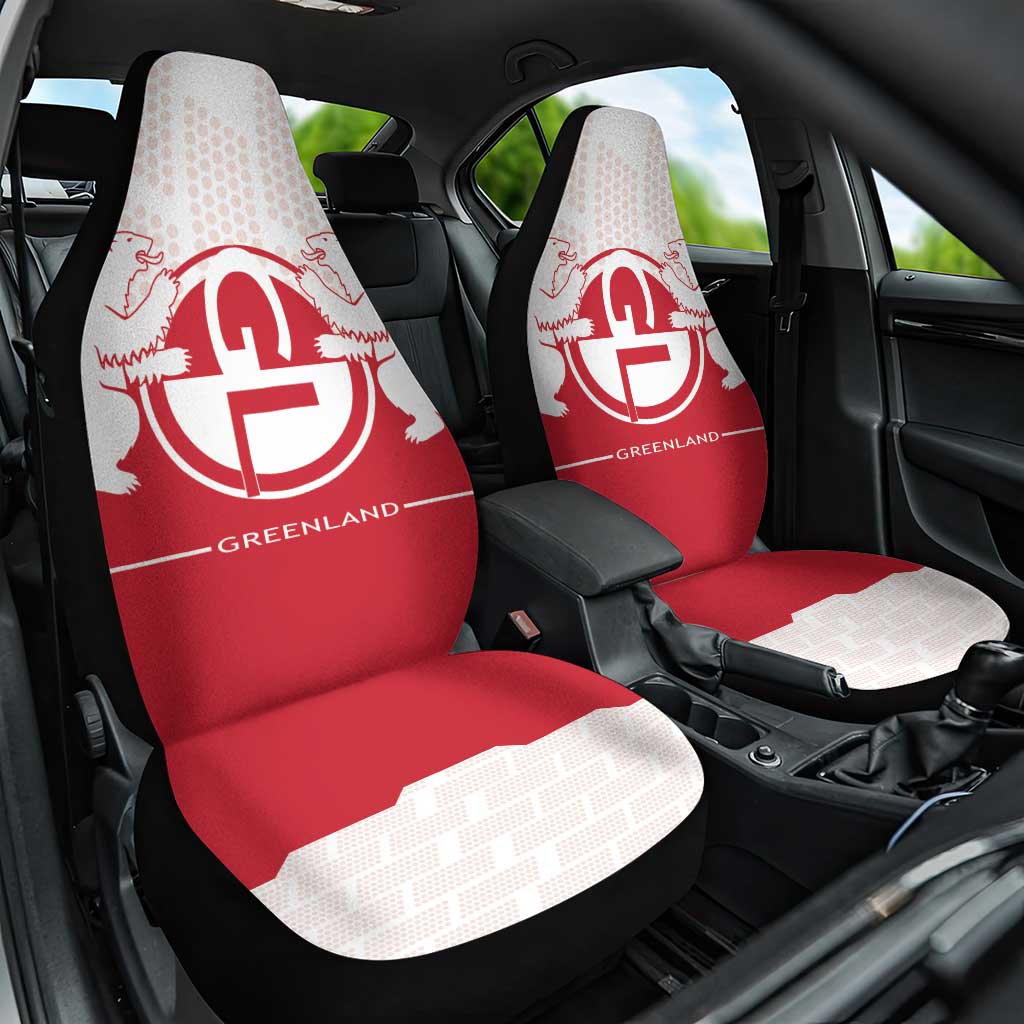 Greenland Car Seat Cover Coat Of Arms Unique Style