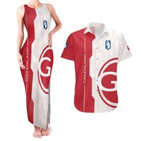 Greenland Couples Matching Tank Maxi Dress and Hawaiian Shirt Coat Of Arms Unique Style