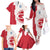 Greenland Family Matching Off The Shoulder Long Sleeve Dress and Hawaiian Shirt Coat Of Arms Unique Style