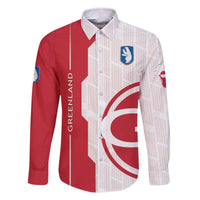 Greenland Family Matching Off The Shoulder Long Sleeve Dress and Hawaiian Shirt Coat Of Arms Unique Style