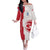 Greenland Family Matching Off The Shoulder Long Sleeve Dress and Hawaiian Shirt Coat Of Arms Unique Style