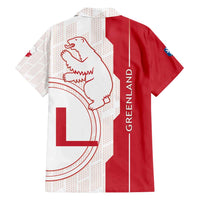 Greenland Family Matching Off Shoulder Maxi Dress and Hawaiian Shirt Coat Of Arms Unique Style