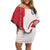 Greenland Family Matching Off Shoulder Short Dress and Hawaiian Shirt Coat Of Arms Unique Style