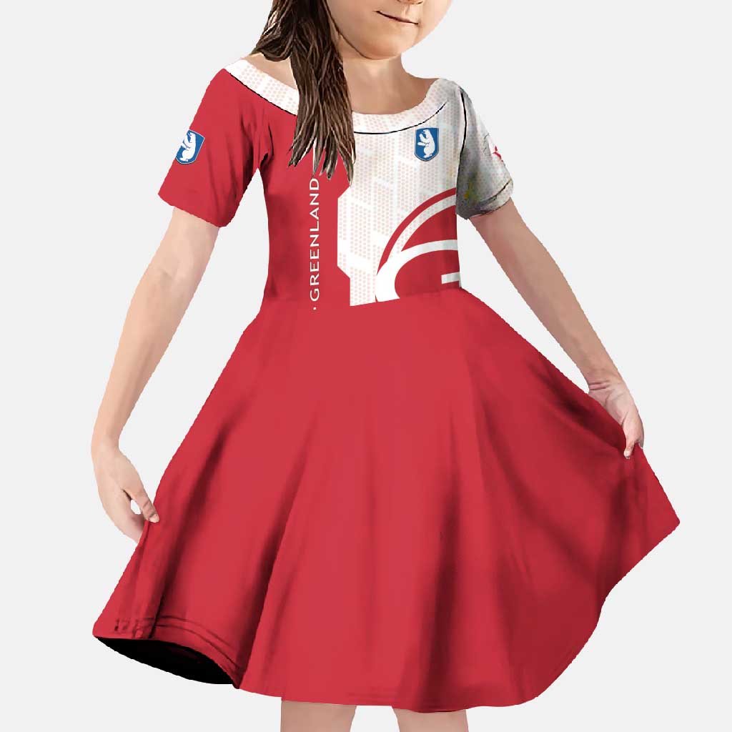 Greenland Family Matching Summer Maxi Dress and Hawaiian Shirt Coat Of Arms Unique Style