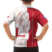 Greenland Family Matching Tank Maxi Dress and Hawaiian Shirt Coat Of Arms Unique Style
