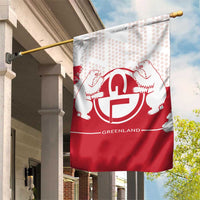 Greenland Garden Flag Coat Of Arms Unique Style