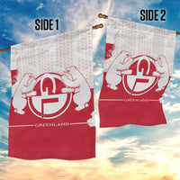 Greenland Garden Flag Coat Of Arms Unique Style