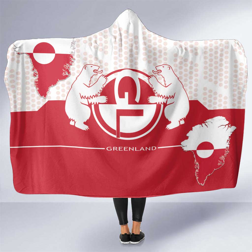 Greenland Hooded Blanket Coat Of Arms Unique Style