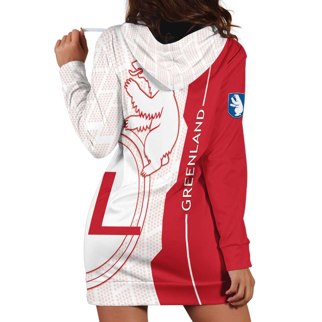 Greenland Hoodie Dress Coat Of Arms Unique Style