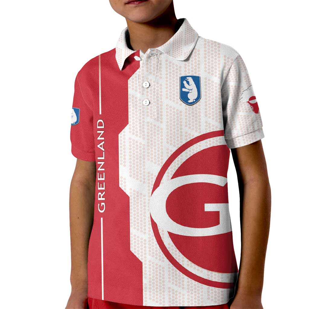 Greenland Kid Polo Shirt Coat Of Arms Unique Style