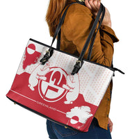 Greenland Leather Tote Bag Coat Of Arms Unique Style