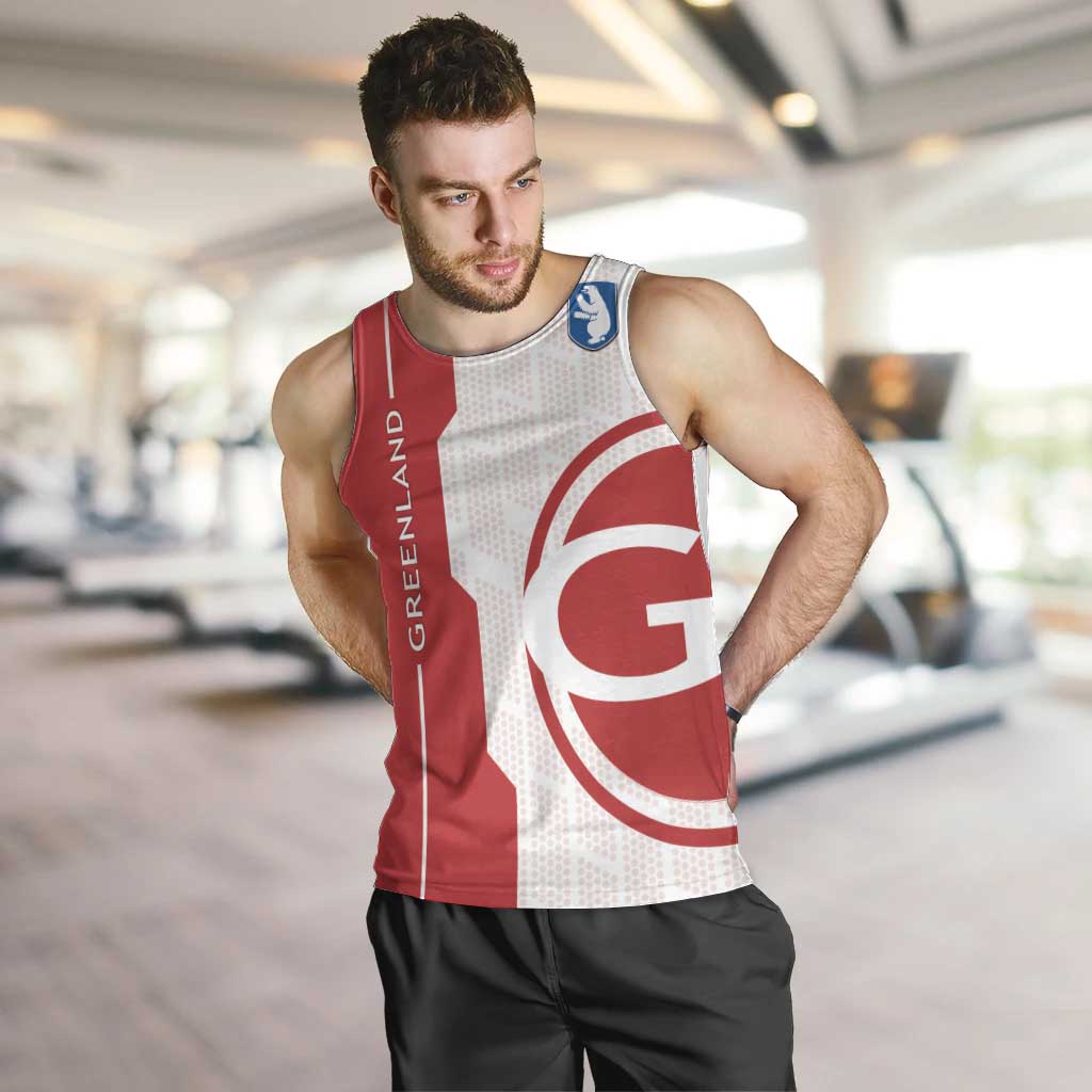 Greenland Men Tank Top Coat Of Arms Unique Style