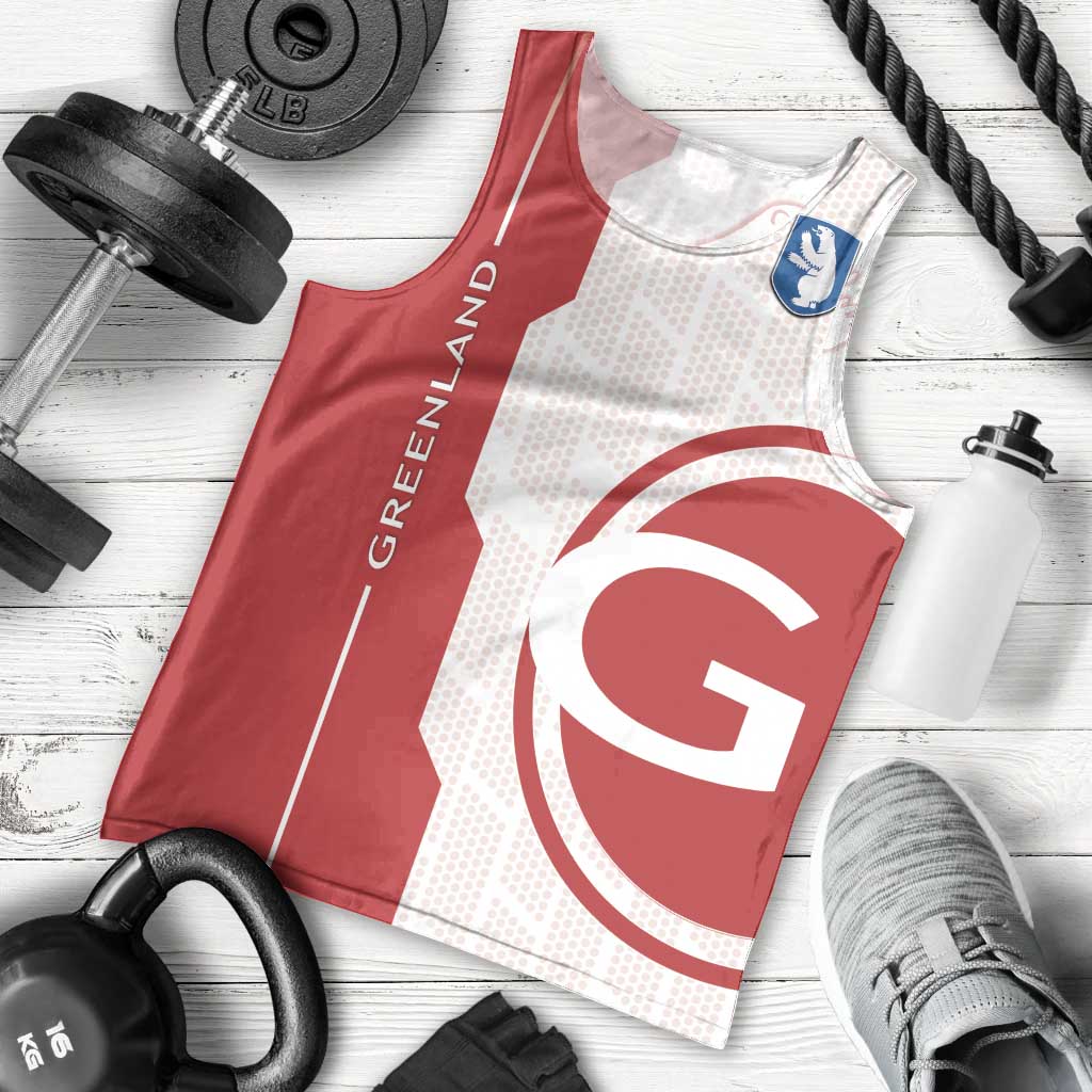 Greenland Men Tank Top Coat Of Arms Unique Style