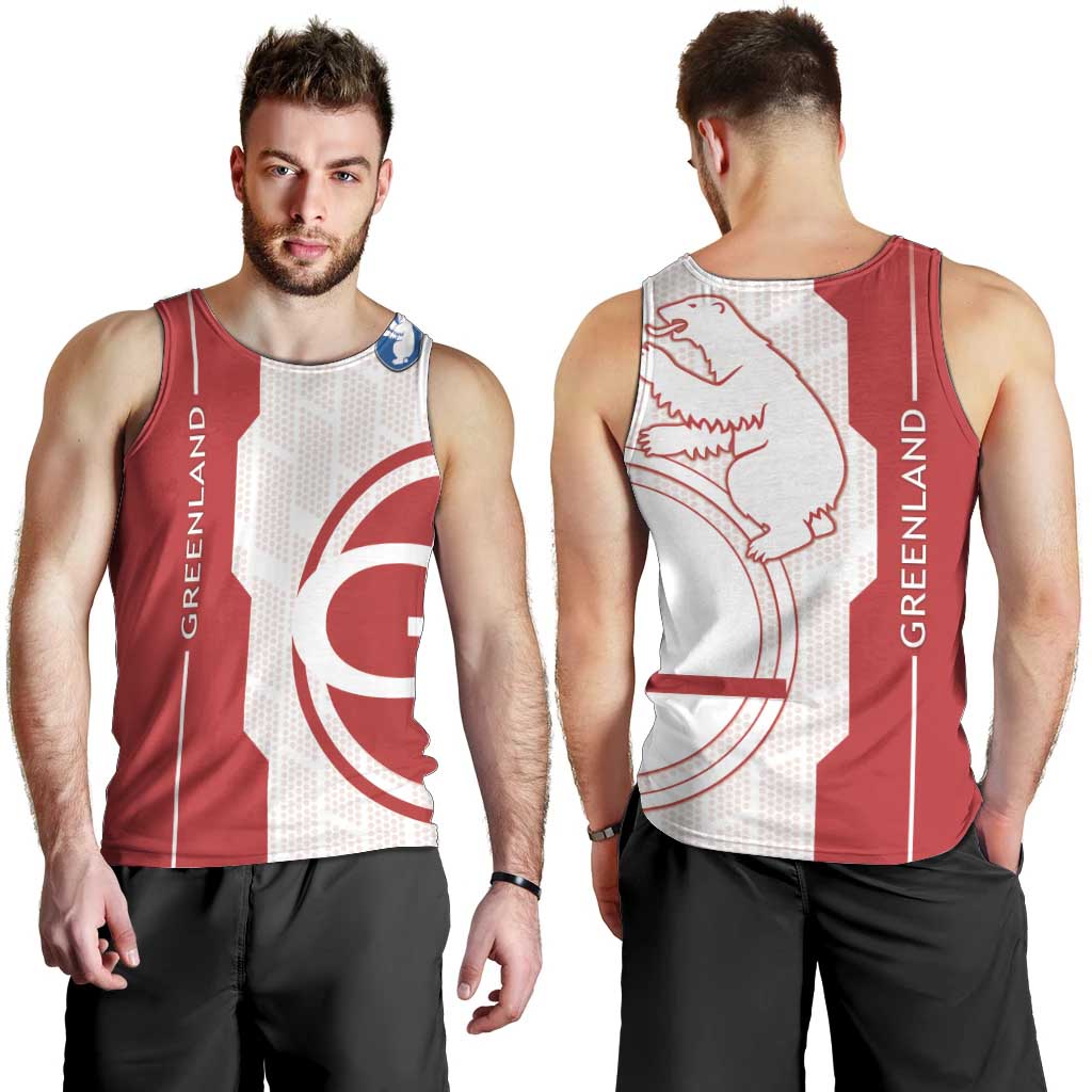 Greenland Men Tank Top Coat Of Arms Unique Style