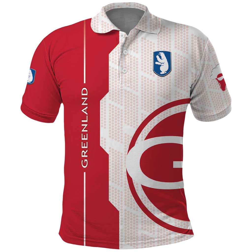 Greenland Polo Shirt Coat Of Arms Unique Style