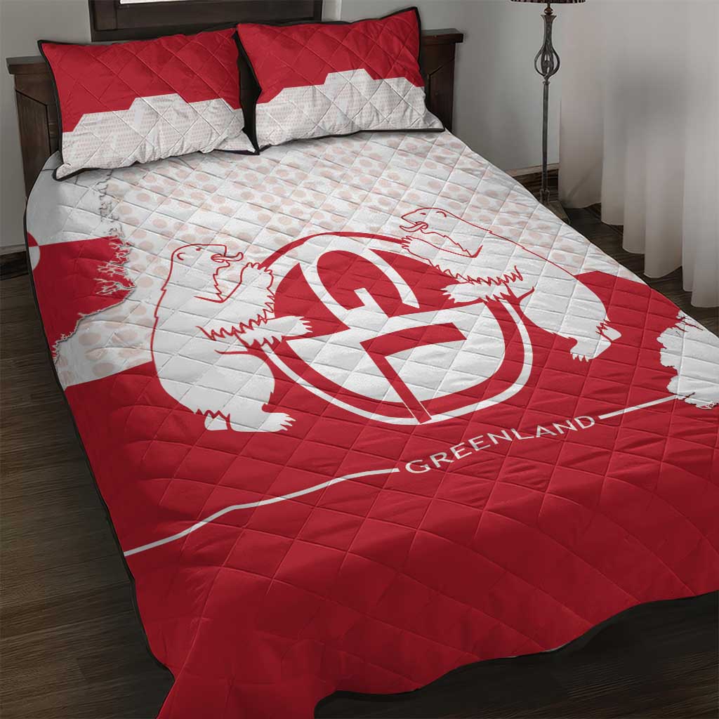 Greenland Quilt Bed Set Coat Of Arms Unique Style