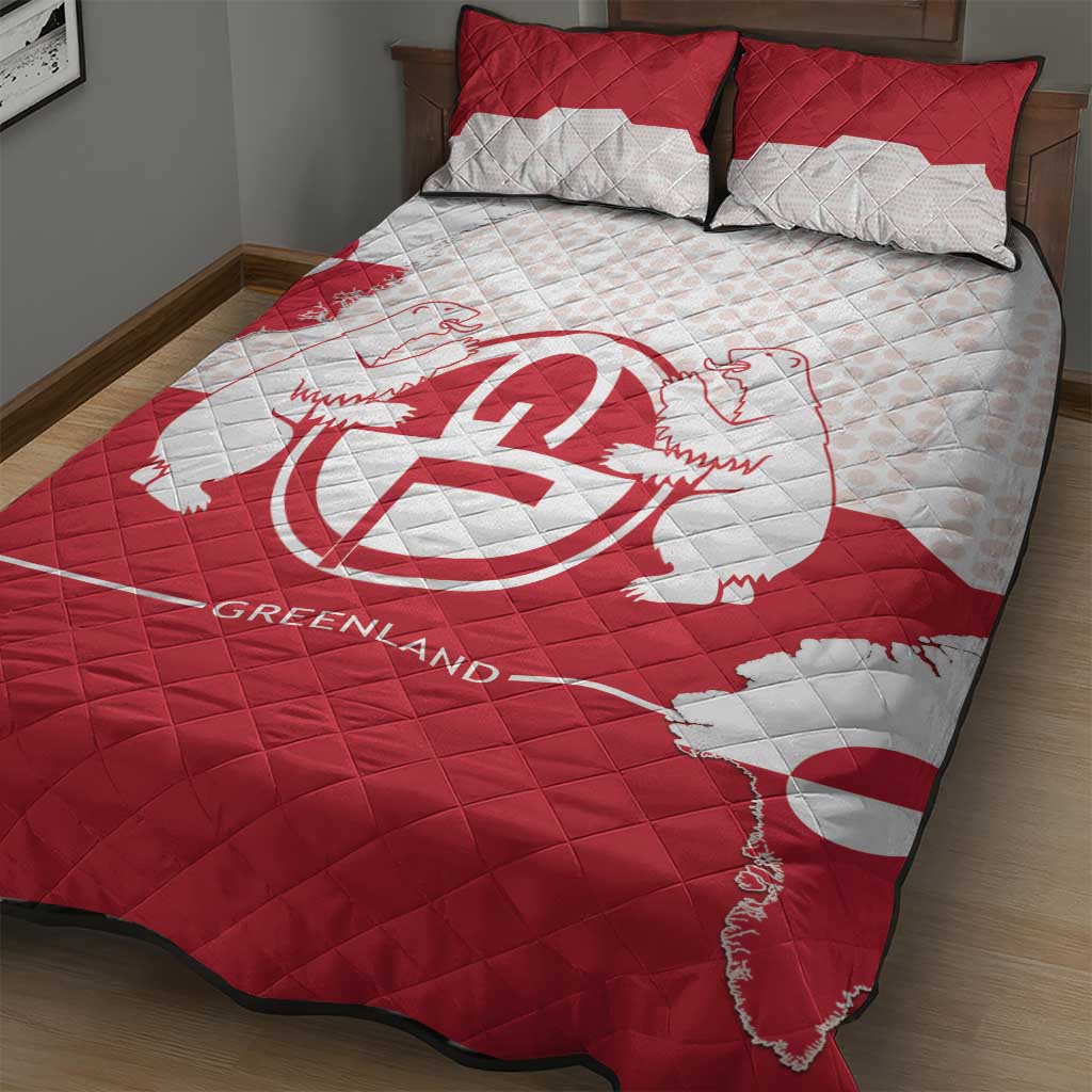 Greenland Quilt Bed Set Coat Of Arms Unique Style