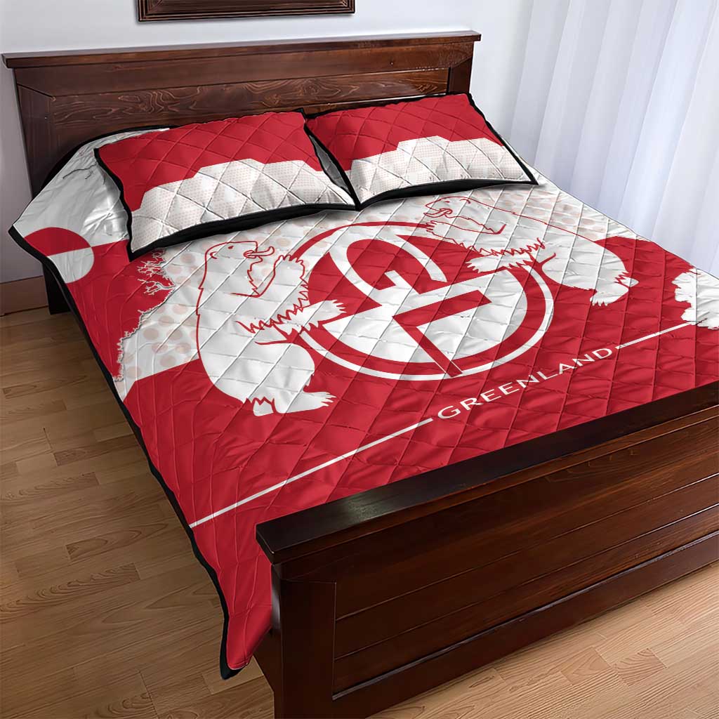 Greenland Quilt Bed Set Coat Of Arms Unique Style