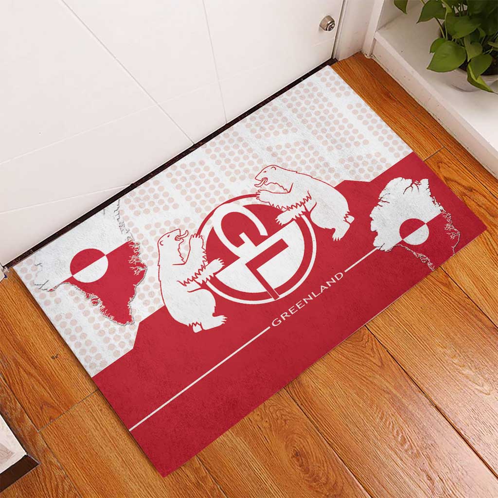 Greenland Rubber Doormat Coat Of Arms Unique Style