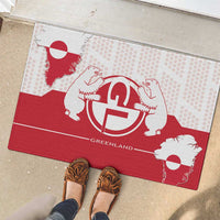 Greenland Rubber Doormat Coat Of Arms Unique Style