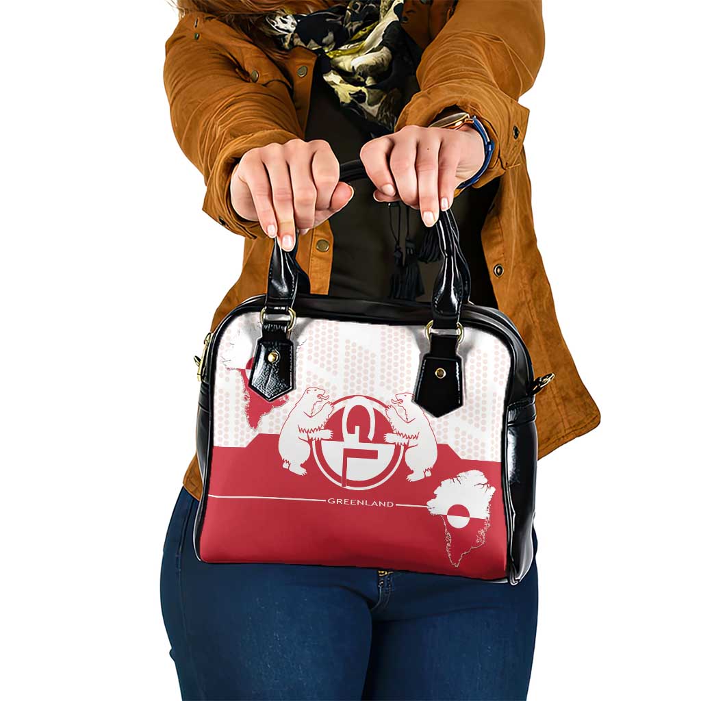 Greenland Shoulder Handbag Coat Of Arms Unique Style