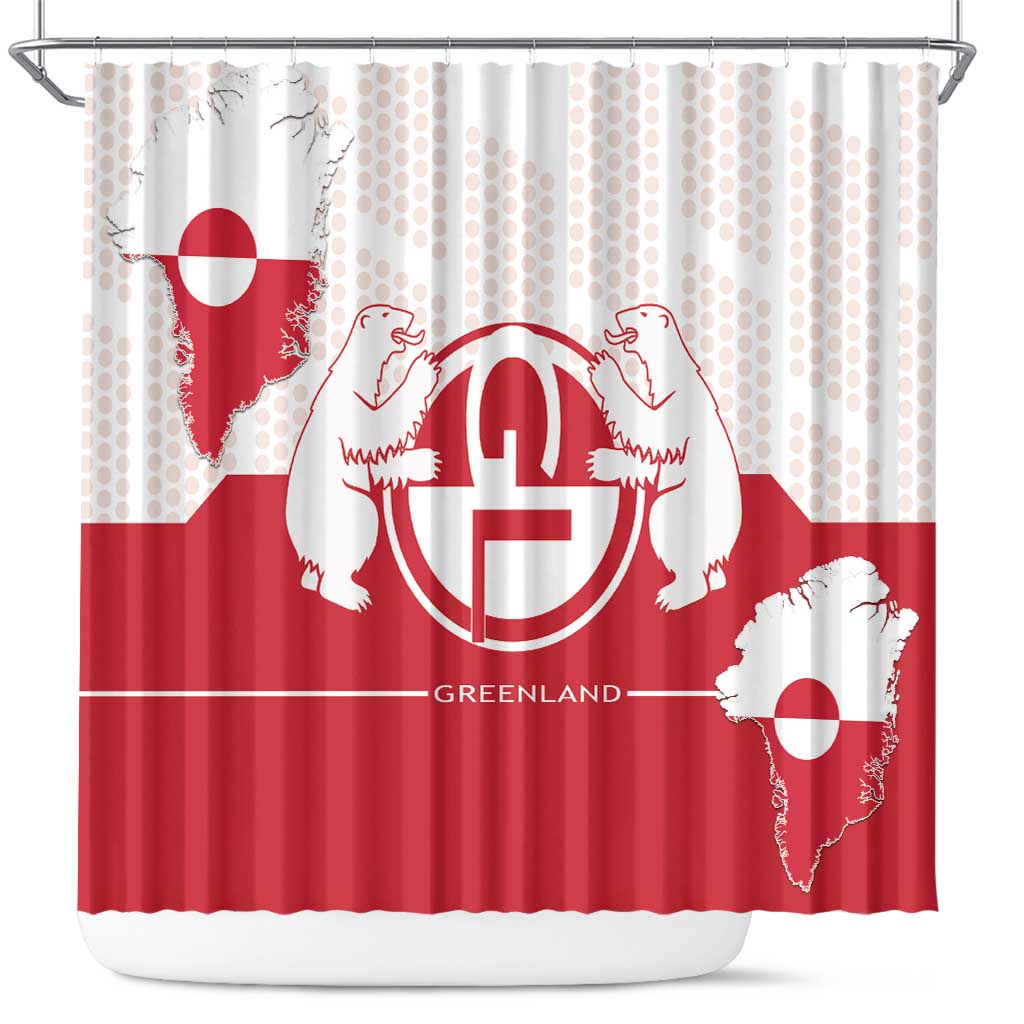 Greenland Shower Curtain Coat Of Arms Unique Style