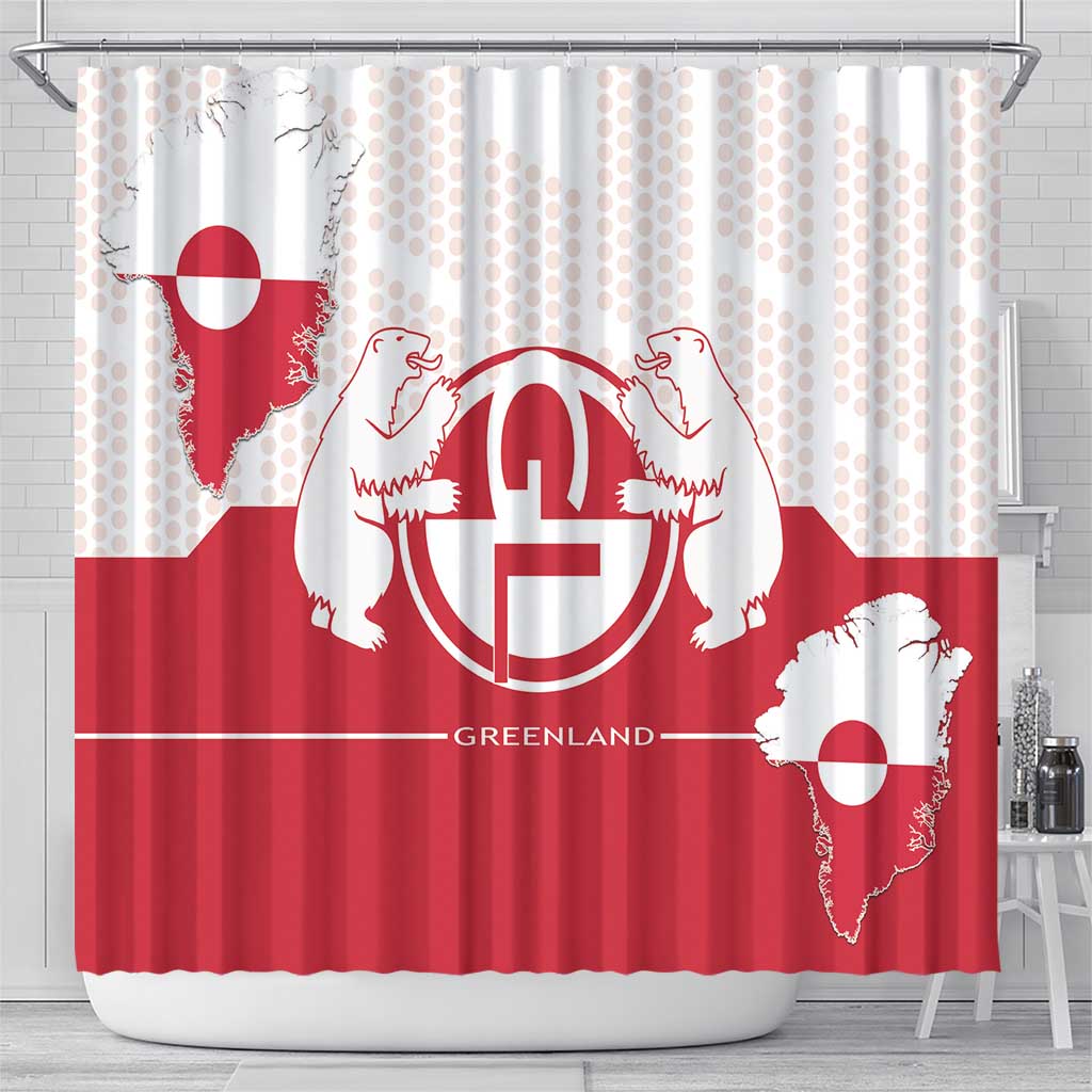 Greenland Shower Curtain Coat Of Arms Unique Style