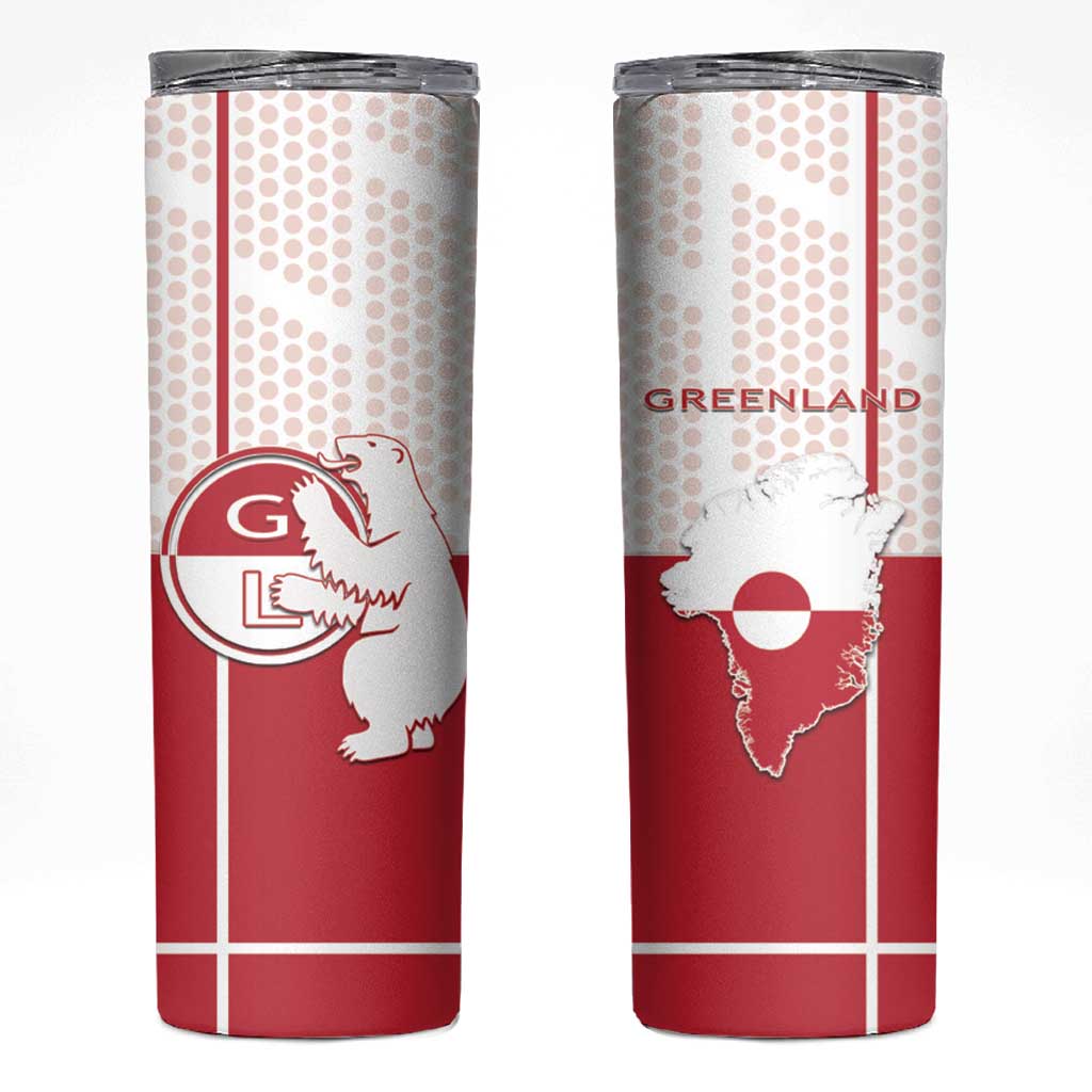 Greenland Skinny Tumbler Coat Of Arms Unique Style