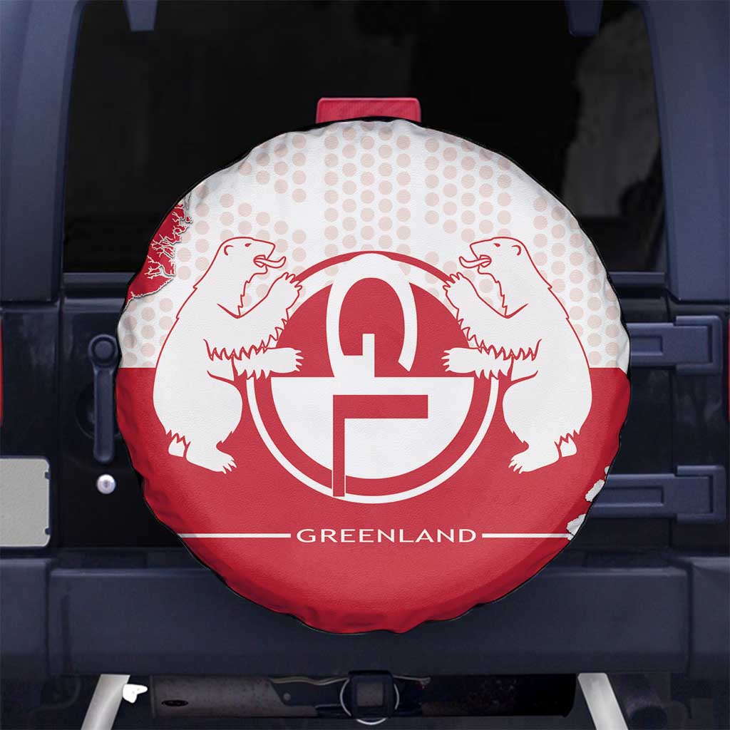 Greenland Spare Tire Cover Coat Of Arms Unique Style