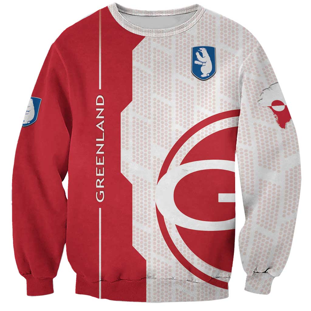Greenland Sweatshirt Coat Of Arms Unique Style