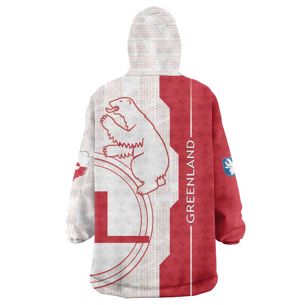 Greenland Wearable Blanket Hoodie Coat Of Arms Unique Style