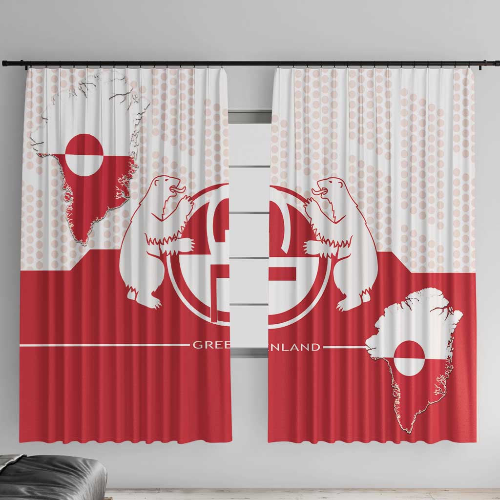 Greenland Window Curtain Coat Of Arms Unique Style