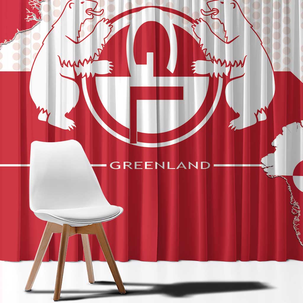 Greenland Window Curtain Coat Of Arms Unique Style