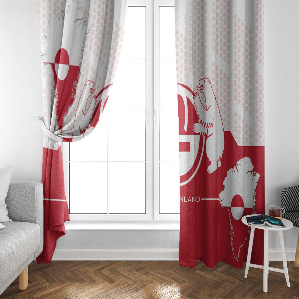 Greenland Window Curtain Coat Of Arms Unique Style