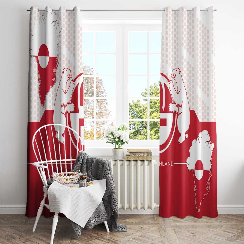 Greenland Window Curtain Coat Of Arms Unique Style