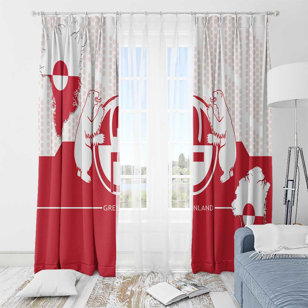 Greenland Window Curtain Coat Of Arms Unique Style