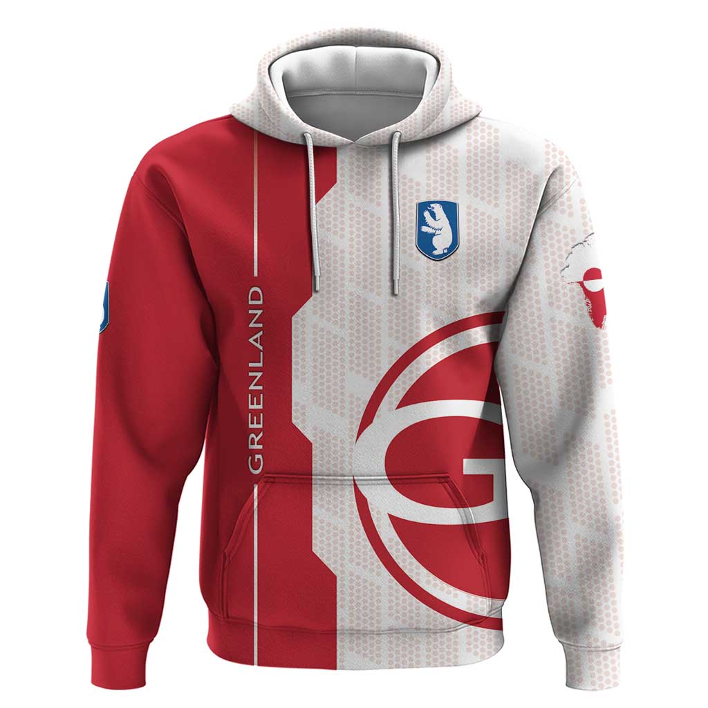 Greenland Zip Hoodie Coat Of Arms Unique Style