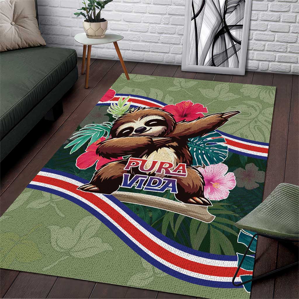 Costa Rica Area Rug Pura Vida Dabbing Sloth