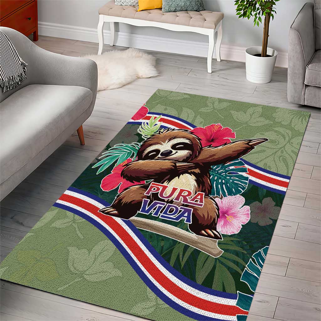 Costa Rica Area Rug Pura Vida Dabbing Sloth