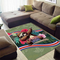 Costa Rica Area Rug Pura Vida Dabbing Sloth