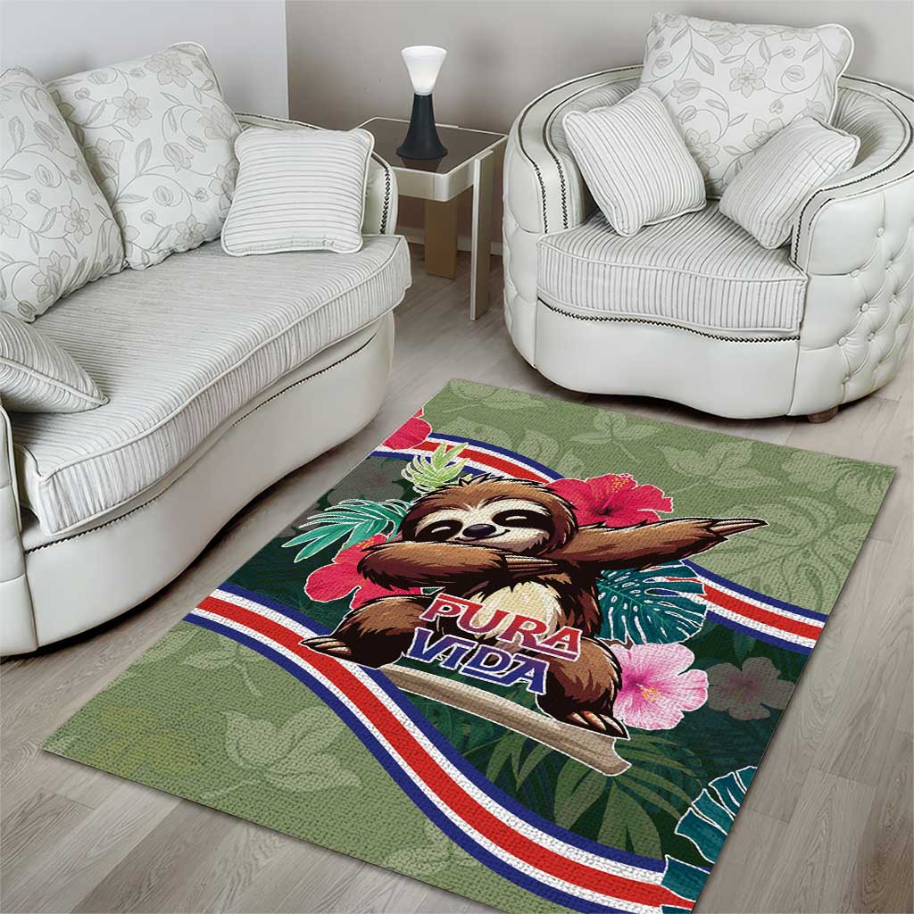 Costa Rica Area Rug Pura Vida Dabbing Sloth