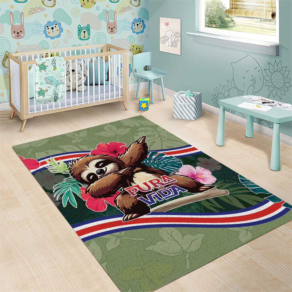 Costa Rica Area Rug Pura Vida Dabbing Sloth