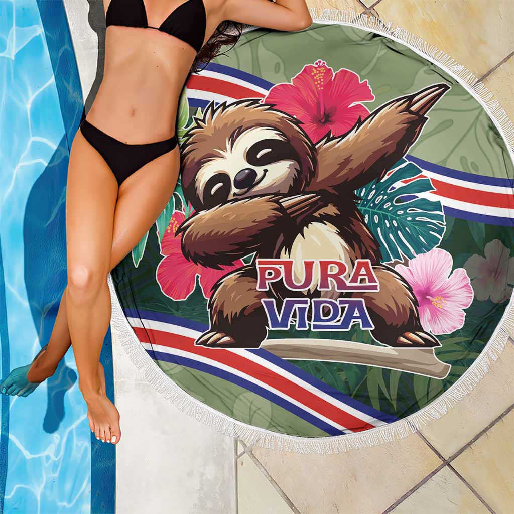 Costa Rica Beach Blanket Pura Vida Dabbing Sloth