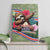 Costa Rica Canvas Wall Art Pura Vida Dabbing Sloth