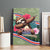 Costa Rica Canvas Wall Art Pura Vida Dabbing Sloth
