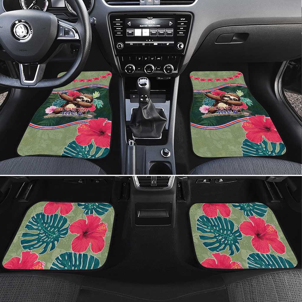 Costa Rica Car Mats Pura Vida Dabbing Sloth