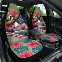 Costa Rica Car Seat Cover Pura Vida Dabbing Sloth