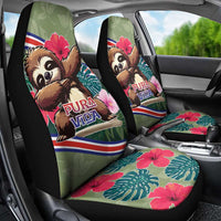 Costa Rica Car Seat Cover Pura Vida Dabbing Sloth
